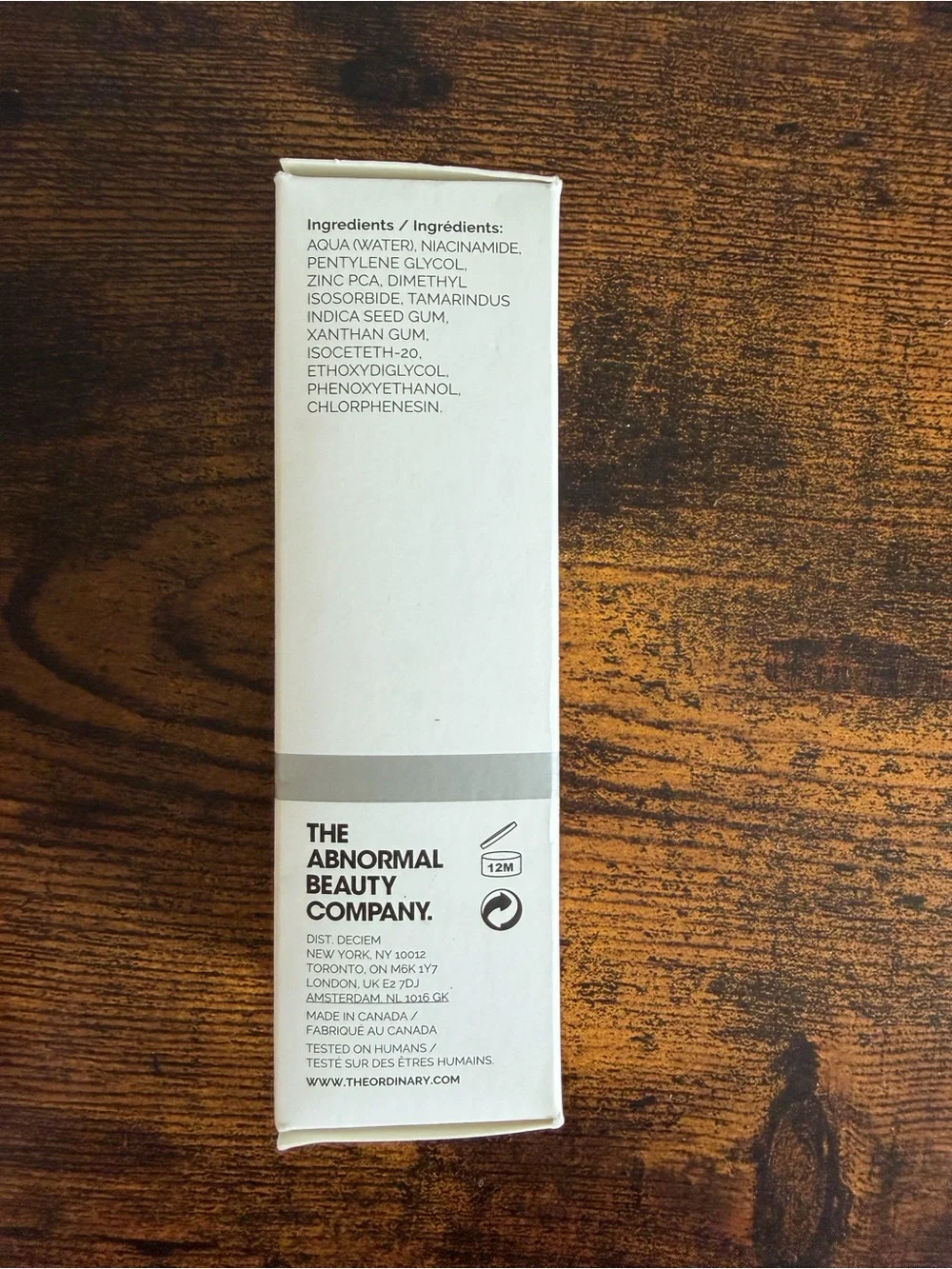 The Ordinary Niacinamide 10% + Zinc 1% Serum 60mL – Unused